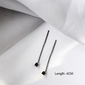 Boucles d'oreilles pendantes élégantes à longues pampilles et perles – Bijoux tendance en métal pour femmes