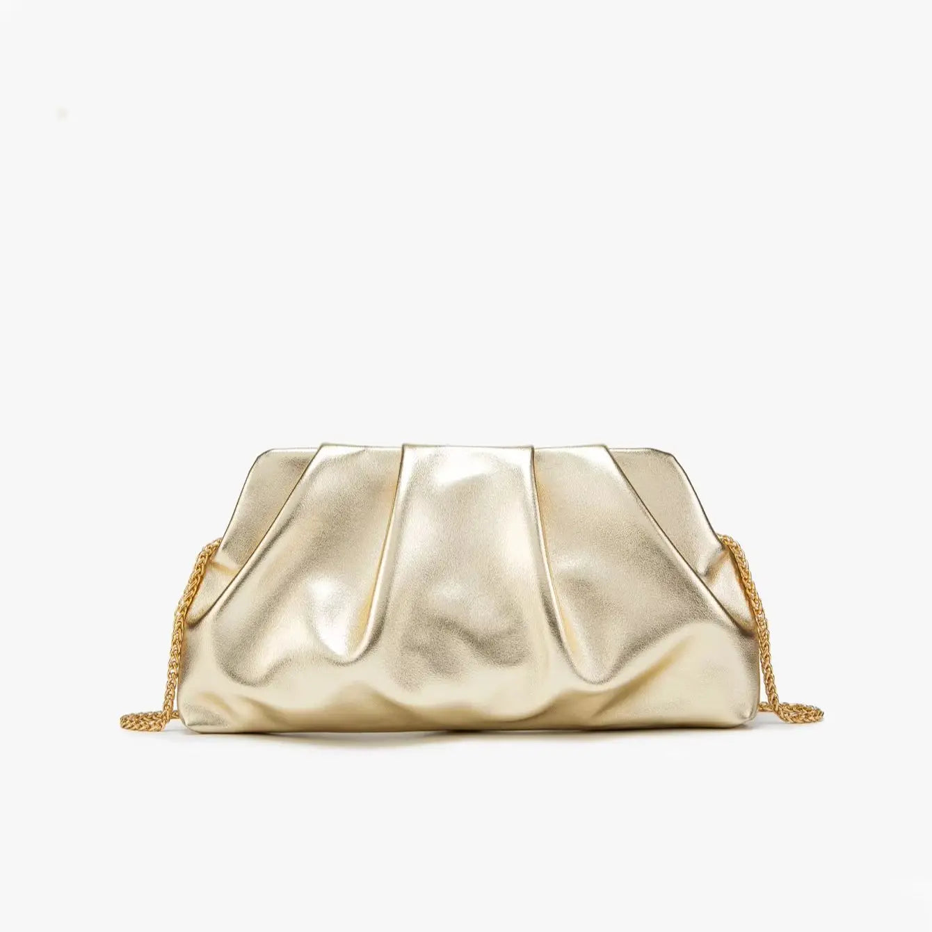 Elariah Luxury Chain Shoulder Clutch Bag – Elegant PU Leather Evening Purse for Weddings & Parties