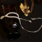 Ensemble luxueux collier et boucles d'oreilles goutte d'eau en cristal – Bijoux de mariée et de fête élégants