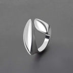 Juego de 3 anillos abiertos geométricos chapados en oro: anillos gruesos, irregulares y modernos para mujer.