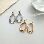 Pendientes geométricos de estilo francés: joyas modernas y llamativas para mujer