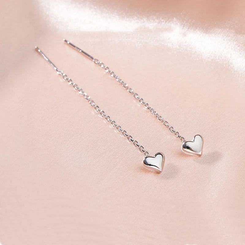 Boucles d'oreilles pendantes élégantes à longues pampilles et perles – Bijoux tendance en métal pour femmes
