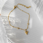 Gold Stainless Steel Cuban Curb Chain Anklet for Women – Adjustable Trendy Beach Anklet Bracelet