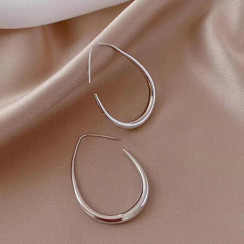 Boucles d'oreilles pendantes géométriques de style français – Bijoux tendance pour femmes
