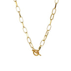 Collier à chaîne épaisse en acier inoxydable – Bijou ras-du-cou punk unisexe pour femmes et hommes