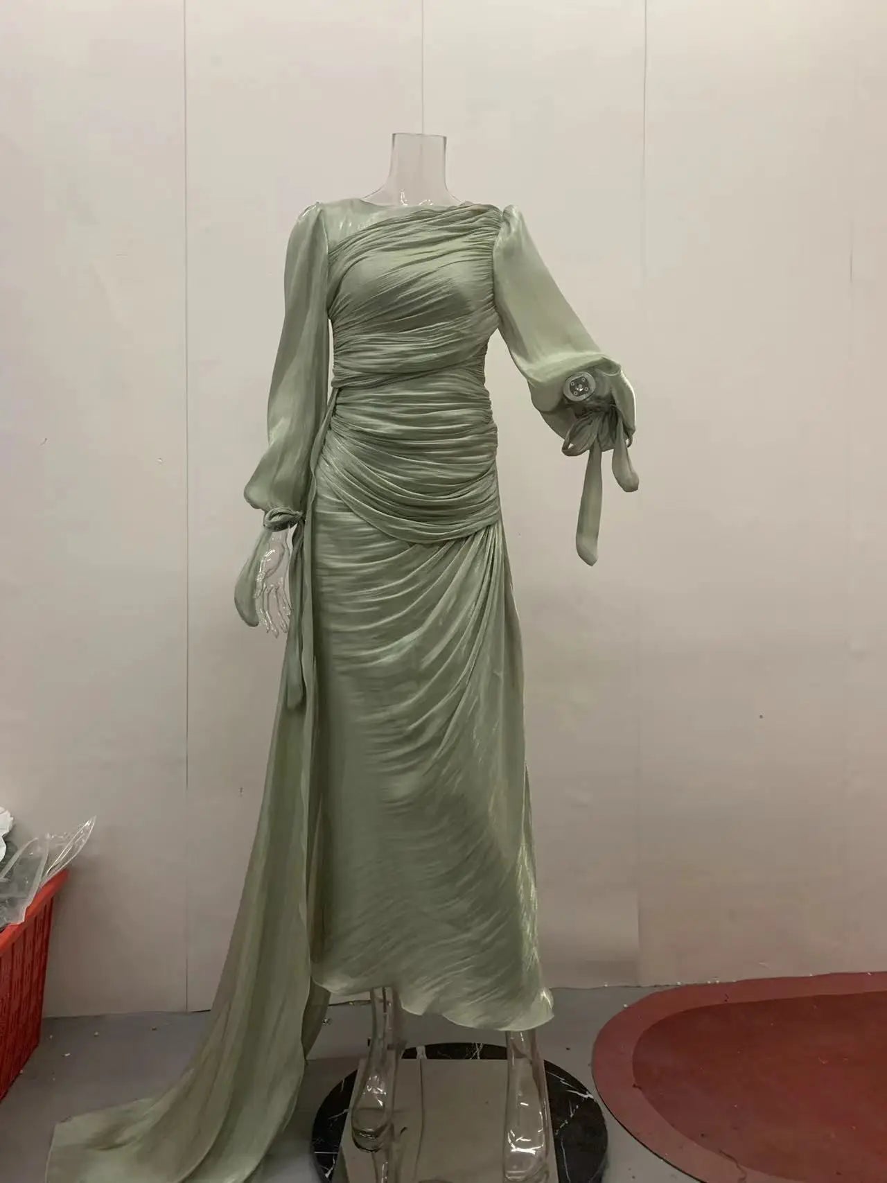 Robe maxi caftan soyeuse et modeste Elariah pour femmes – Abaya musulmane à manches longues, Jalabiya, tenue décontractée et de soirée