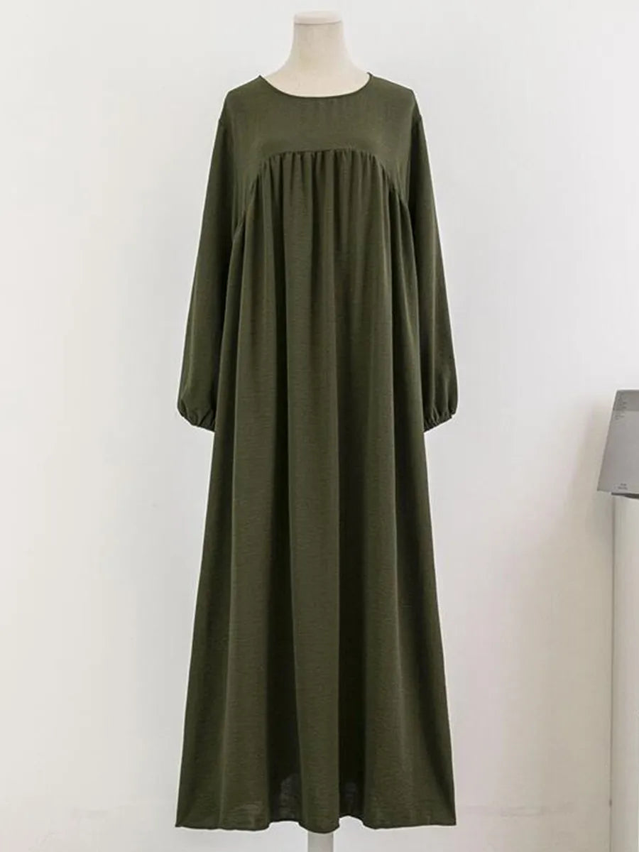 Elariah Luxury Modest Abaya Dress – Solid Color Dubai Kaftan Robe for Women | Elegant Islamic Ramadan & Occasion Wear
