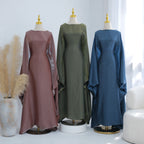 Elariah Shimmering Eid Kaftan Abaya – Extra Loose Fit Butterfly Sleeve Maxi Dress for Ramadan, Evening & Party Wear
