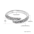 Bague JeeMango en acier inoxydable à double cercle pour femme – Plaqué or 18 carats, étanche, bijou tendance