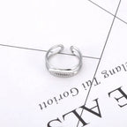 Bague JeeMango en acier inoxydable à double cercle pour femme – Plaqué or 18 carats, étanche, bijou tendance
