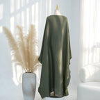 Elariah Shimmering Eid Kaftan Abaya – Extra Loose Fit Butterfly Sleeve Maxi Dress for Ramadan, Evening & Party Wear