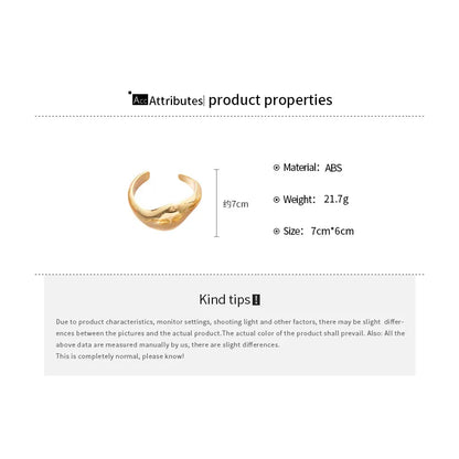 Irregular Geometric Twisted Cuff Bangle – Vintage Statement Bracelet for Women