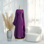 Elariah Shimmering Eid Kaftan Abaya – Extra Loose Fit Butterfly Sleeve Maxi Dress for Ramadan, Evening & Party Wear
