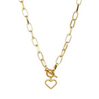Collier à chaîne épaisse en acier inoxydable – Bijou ras-du-cou punk unisexe pour femmes et hommes