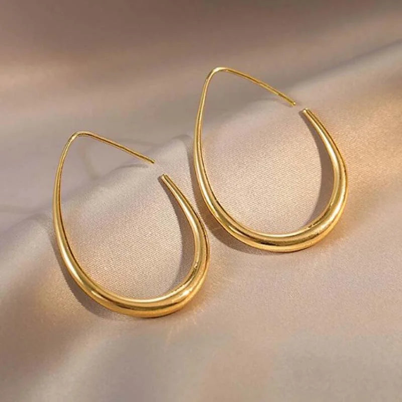 Boucles d'oreilles pendantes géométriques de style français – Bijoux tendance pour femmes