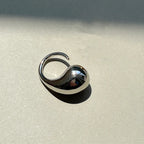 Juego de 3 anillos abiertos geométricos chapados en oro: anillos gruesos, irregulares y modernos para mujer.