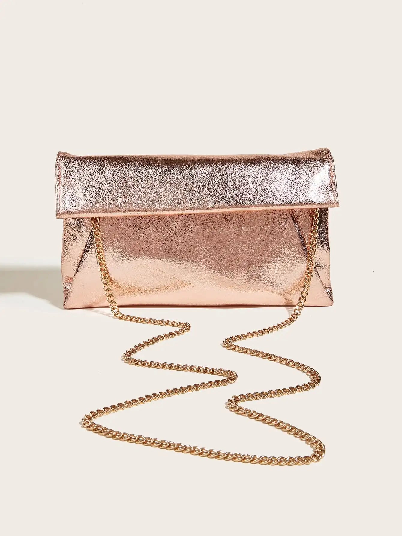 Elariah Women's Sparkle Envelope Clutch Bag – PU Leather Evening Handbag with Shoulder Chain for Weddings, Parties & Special Occasions