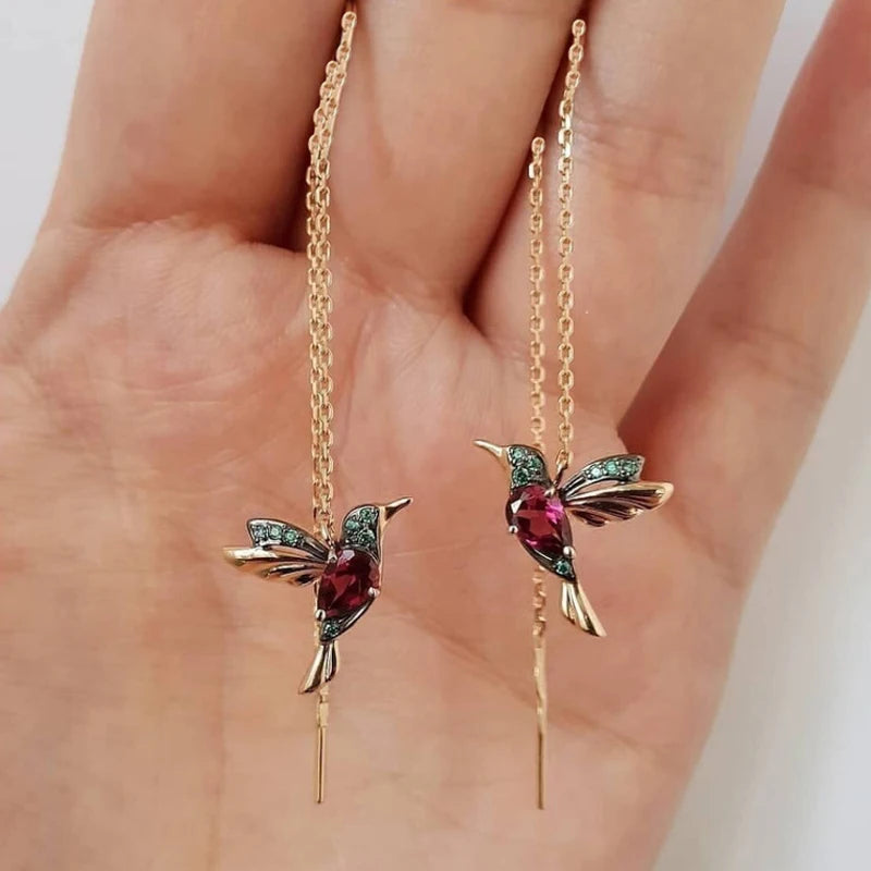 Boucles d'oreilles pendantes élégantes à longues pampilles et perles – Bijoux tendance en métal pour femmes