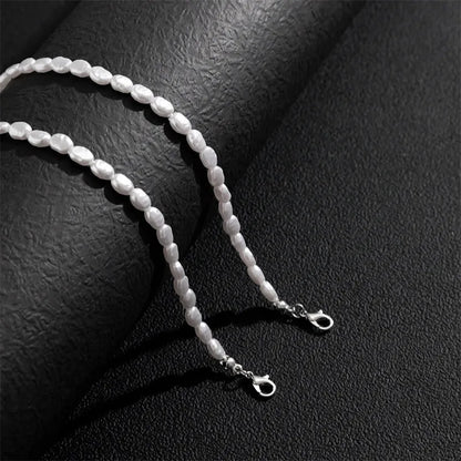 Vintage Elegant Pearl Choker Necklace for Women – Imitation Tear-Drop Beaded Jewelry for Weddings & Parties