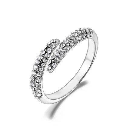 JeeMango Double Circle Stainless Steel Ring for Women – 18K Gold Plated, Waterproof, Trendy Fashion Jewelry