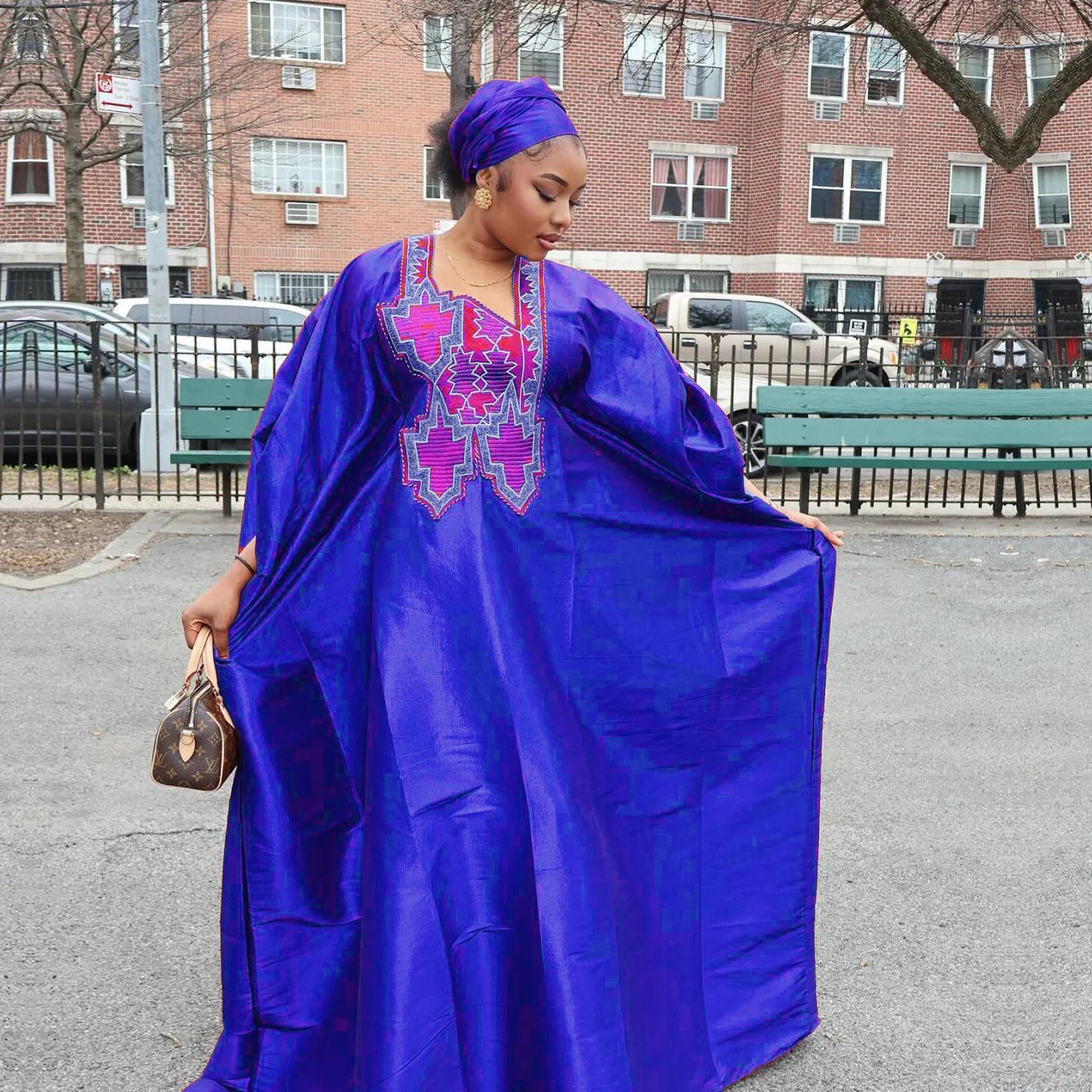 Elegant Embroidered African Abaya Dress – Plus Size Dashiki Boubou for Women | Party & Church Wear
