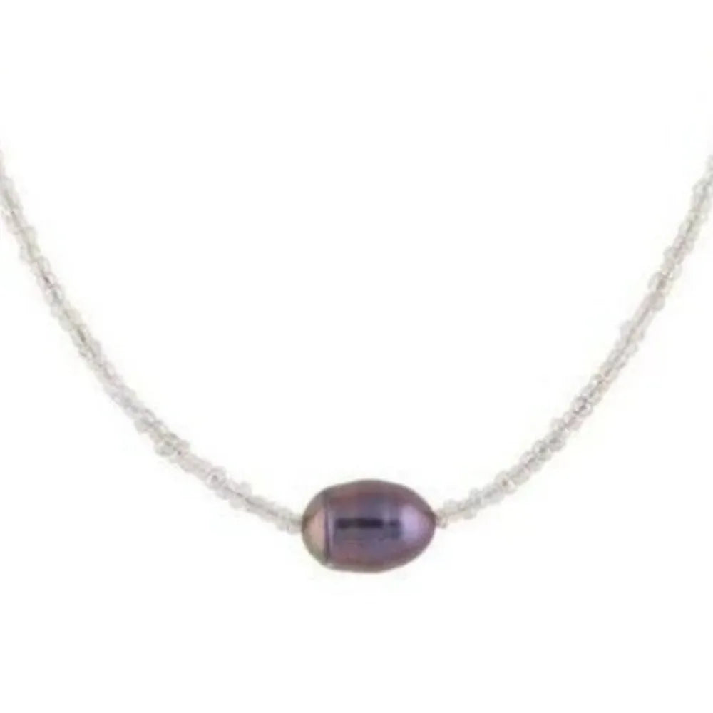 Collier de perles d'eau douce artistique et rétro – Pendentif bohème fait main