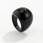 Bague vintage irrégulière en résine acrylique pour femme – Bague bohème géométrique tendance, bijou de mode au design lisse et esthétique