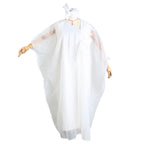Elariah White Embroidered African Abaya Dress – Elegant Modest Maxi Kaftan for Women (Plus Size, Party & Church Wear)