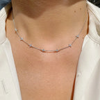 Collier trèfle à quatre feuilles plaqué or 18 carats pour femme – Acier inoxydable avec détails en zircone | Cadeau bijou de luxe