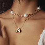 Collier Initiale Doré – Pendentif Lettre Bulle Épaisse en Acier Inoxydable | Bijoux Elariah