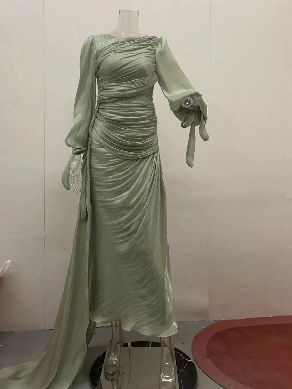Robe maxi caftan soyeuse et modeste Elariah pour femmes – Abaya musulmane à manches longues, Jalabiya, tenue décontractée et de soirée