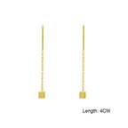 Boucles d'oreilles pendantes élégantes à longues pampilles et perles – Bijoux tendance en métal pour femmes